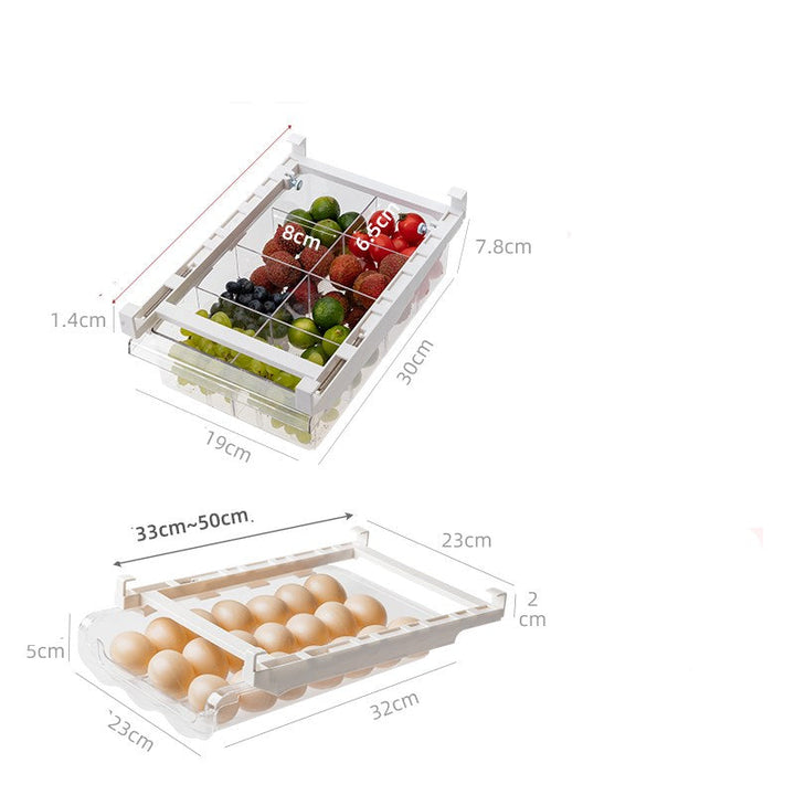 Maximize Your Kitchen Space with Our Adjustable Refrigerator Storage Rack
