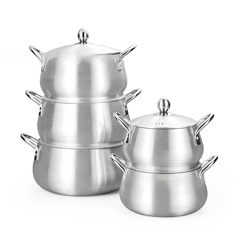 7-piece Kitchen Pot Set Aluminum Suit