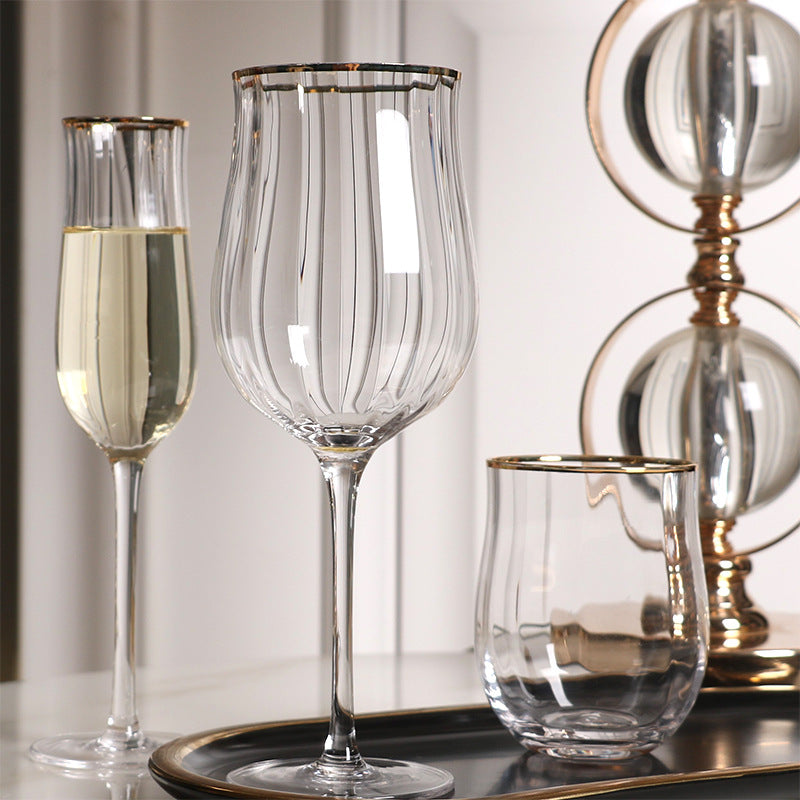 Tulip Crystal Glass Wine Set