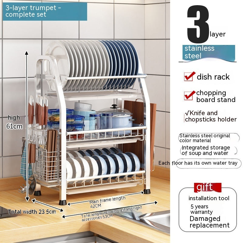 Stainless Steel Kitchen Storage Rack