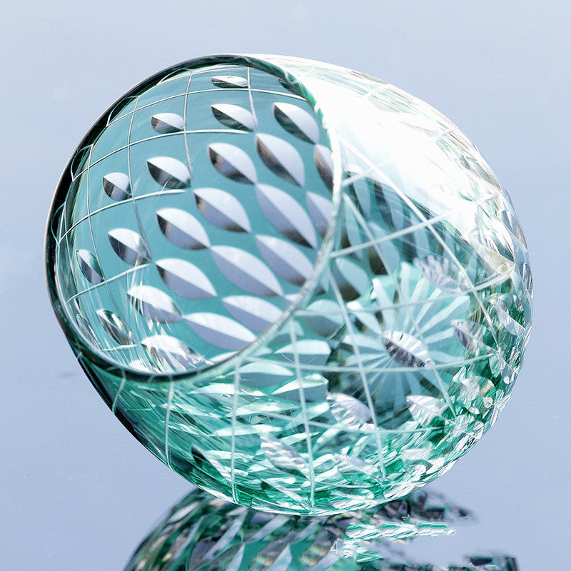 Hand Carved Crystal Whiskey Shot Glass