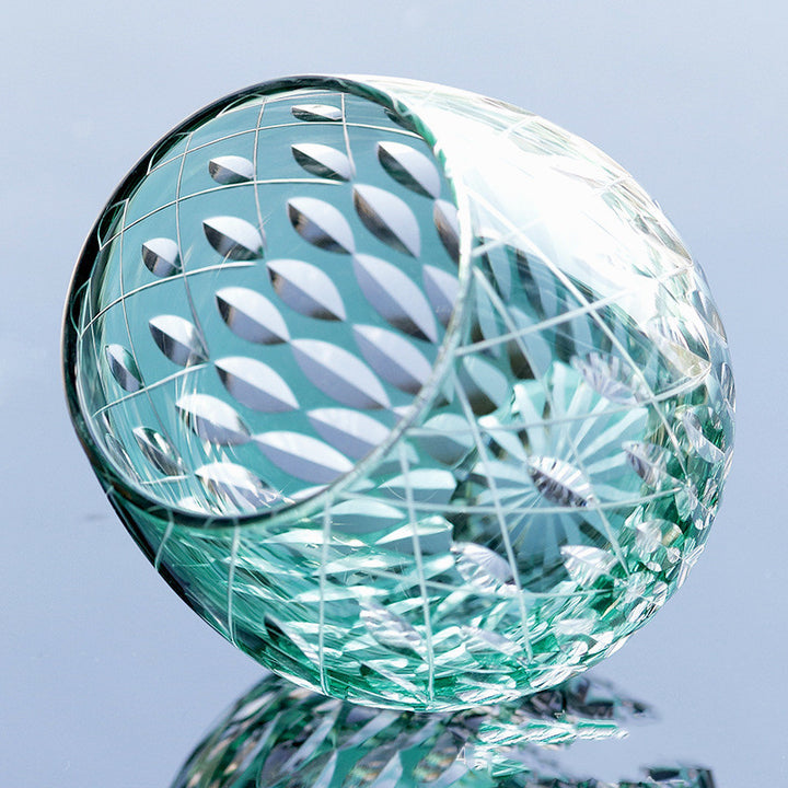 Hand Carved Crystal Whiskey Shot Glass