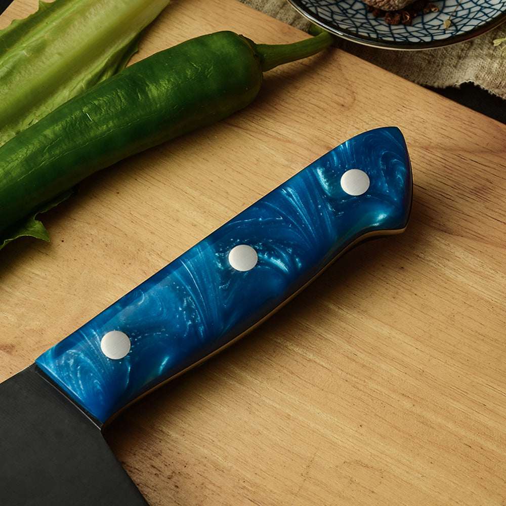 Forged Stainless Steel Blue Handle Kitchen Knives