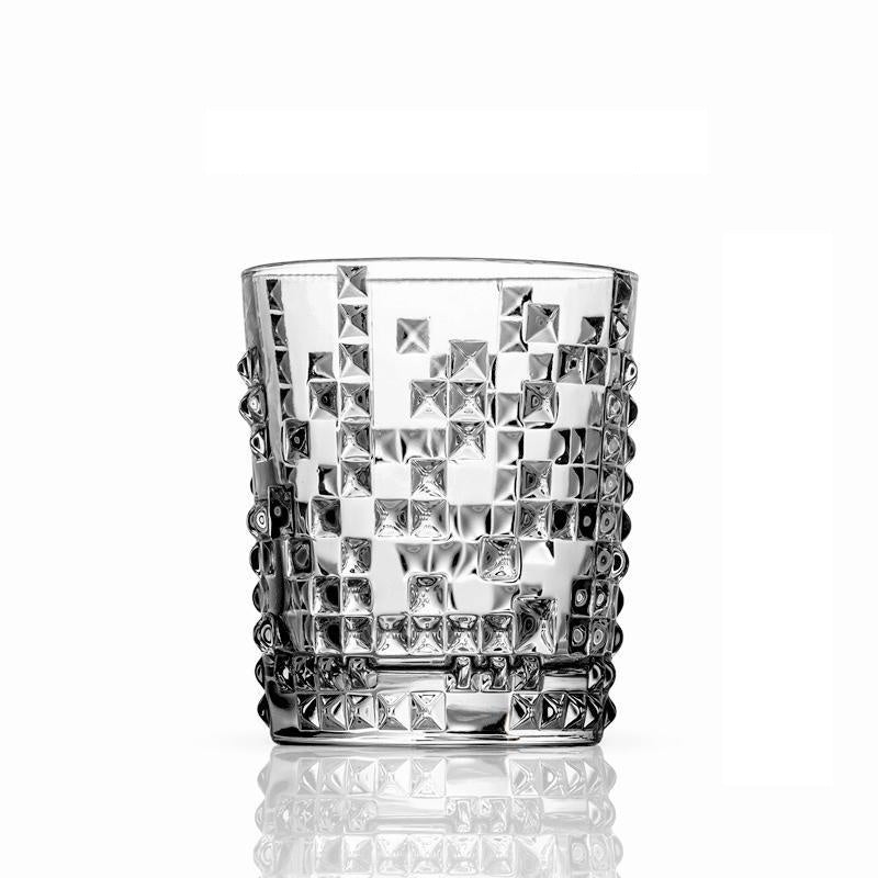 Crystal Straight Engraved Whiskey Glass Set