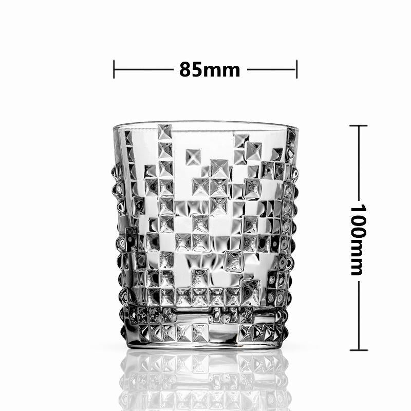 Crystal Straight Engraved Whiskey Glass Set