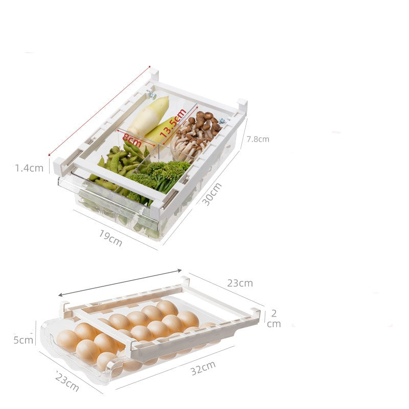 Kitchen Adjustable Refrigerator Storage Rack