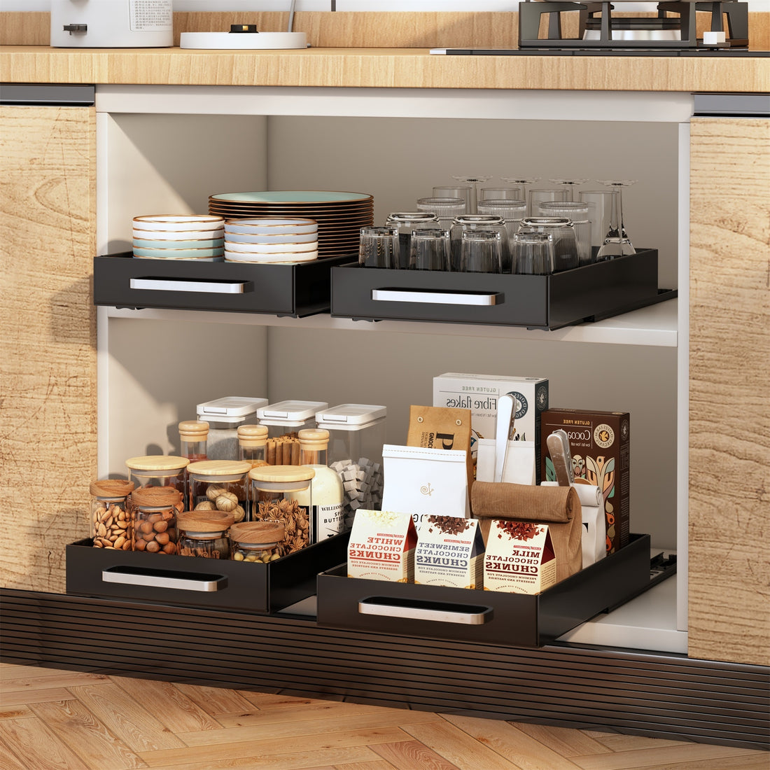 Multi-functional Kitchen Tableware Storage Rack