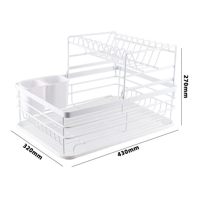 Kitchen  Household Countertop Dish Storage Rack
