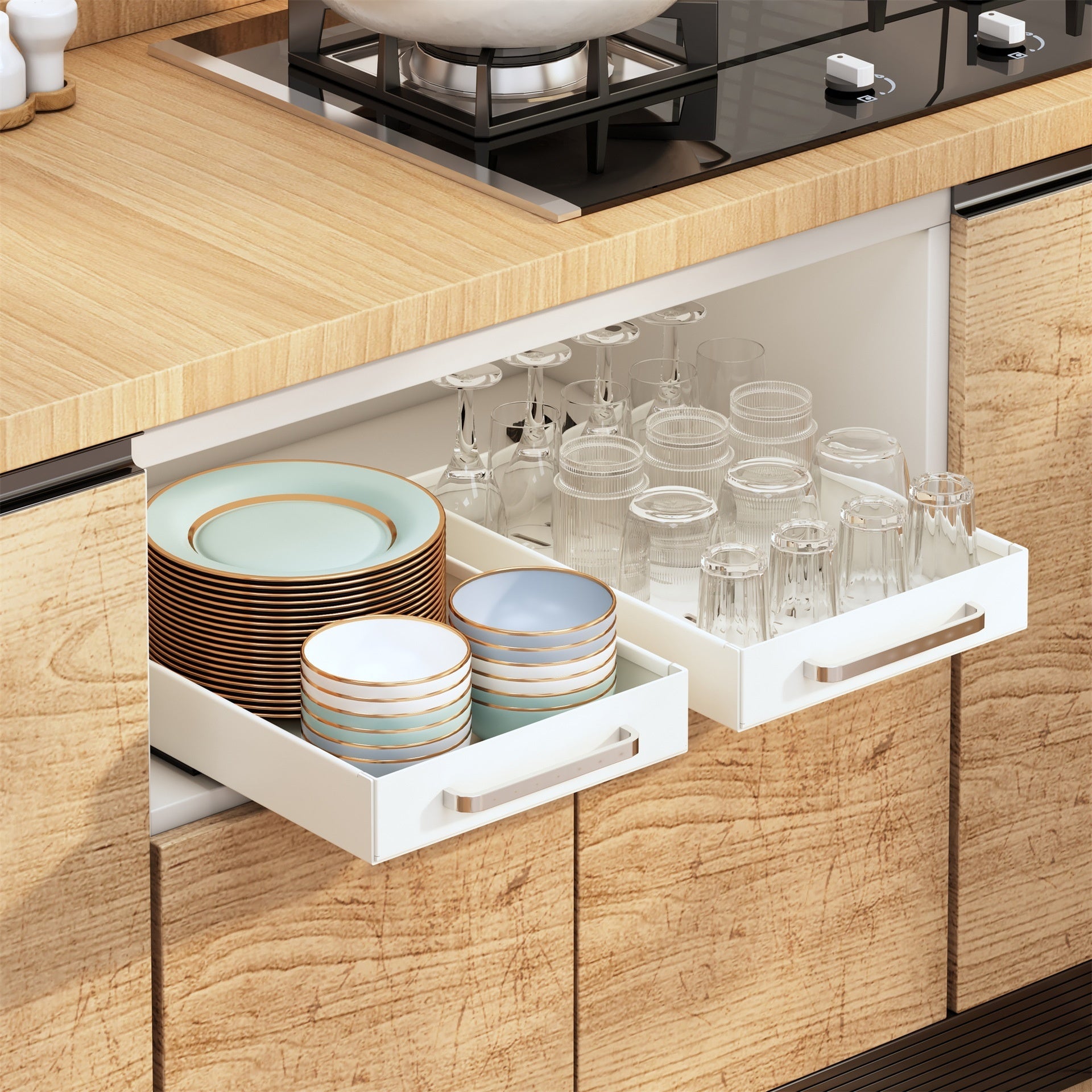 Multi-functional Kitchen Tableware Storage Rack