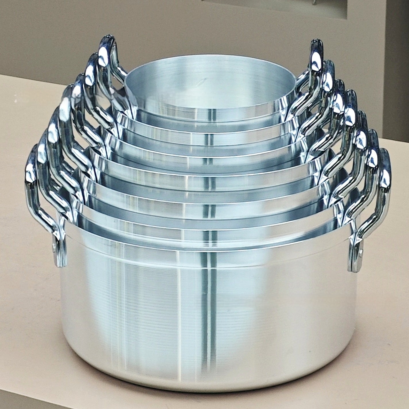 7-piece Kitchen Pot Set Aluminum Suit