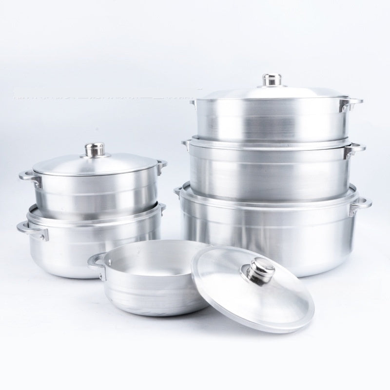 7-piece Kitchen Pot Set Aluminum Suit